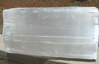 Selenite Log - EXTRA LARGE - 15 lbs - 10 inches tall - - Don ' t Miss This One 7