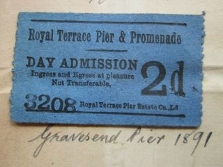 15 Victorian Tram Tickets C.  1891 - Gravesend - Godalming - Bexley - Hackney Etc.