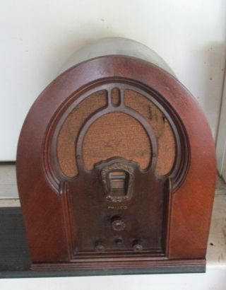 Antique Philco Model 71 Tube Cathedral Radio Superheterodyne,  Rare 1932