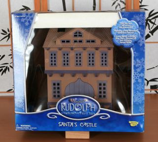 Rudolph And The Island Of Misfit Toys Santa’s Castle W/santa,  Mrs.  Claus,  Foreman