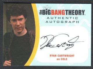 The Big Bang Theory Season 6 & 7 Cryptozoic Autograph Card Rc2 Ryan Cartwright