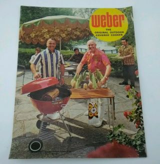 3 Vintage Weber Stephen 1972 Covered Barbecue Kettles Grill Brochure Catalogs 5