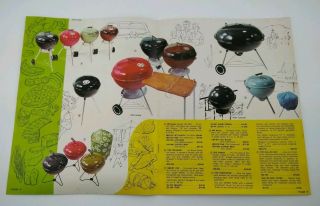 3 Vintage Weber Stephen 1972 Covered Barbecue Kettles Grill Brochure Catalogs 6