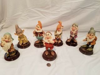 Giuseppe Armani Disney Snow White and the Seven Dwarfs Figurines Set w/Boxes NM 2