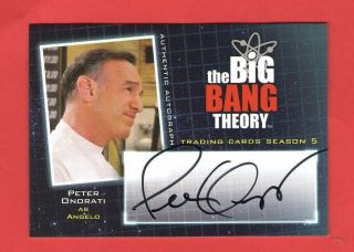 Big Bang Theory Season 5: Autograph Card - A17 Peter Onorati As Angelo