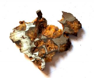 Imilac Meteorite,  Chile,  pallasite complete slice 13.  5 grams 4