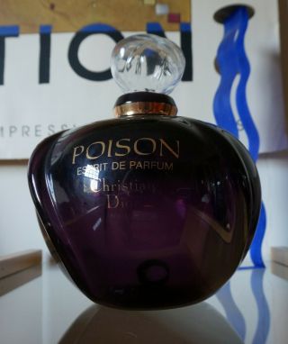 Large Christian Dior " Poison " Factice/dummy Perfume Bottle,  Two Small