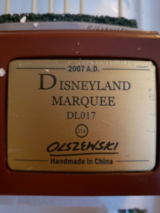 olszewski disneyland main street Disneyland sign anual passholder limited. 4