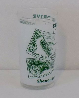 Vintage Skyline Drive Virginia Souvenir Glass Shenandoah National Park 2