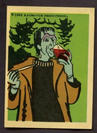 1964 Leaf Munsters Sticker Herman Drinking Potion