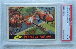 1962 Mars Attack Card 44 Battle In The Air Psa 5 Ex