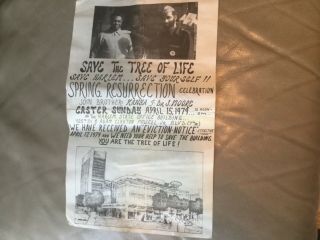 Save The Tree Of Life Book Store Harlem Pictorial Protest Poster 1979