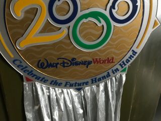 Disney Magic Kingdom Year 2000 Prop Lamppost Sign Display Walt Disney World 4