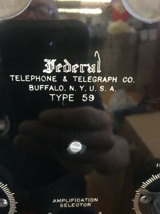 Federal Telephone & Telegraph Co.  Type 59 3