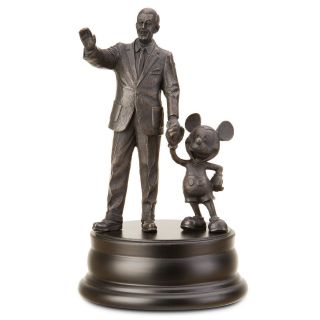 Disney Bronze Sculpture Statue Mickey Mouse And Walt Partners