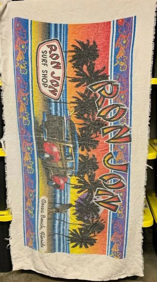 Vintage Ron Jon Surf Shop Beach Towel - Cocoa Beach Florida