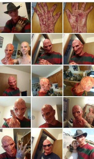 Darkride Freddy Krueger Part 4v2 Silicone Mask.  and Sleeve 2