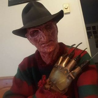 Darkride Freddy Krueger Part 4v2 Silicone Mask.  and Sleeve 6