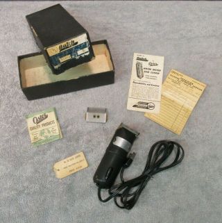 Vintage Oster Electric Clippers - Butch Model 35 - W/ Box & Blades