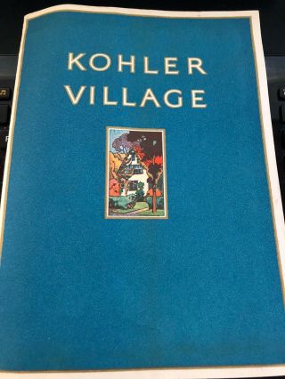 1928 Kohler Village Wisconsin Planned Community Booklet Houses Ground Plan