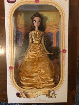 Disney Store Limited Edition Belle Doll Beauty And The Beast 17 " 649 Of 5000