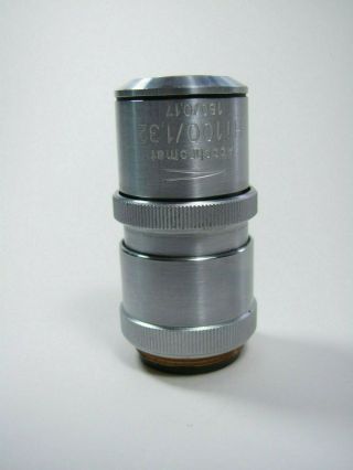 Lens Apochromat Hi 100/1,  32 Carl Zeiss Microscope Lens Objective Jena Rare