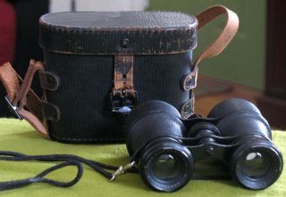 Vintage Emil Busch Binoculars with Case Made in Germany Thomsen Optiker Hamburg 2