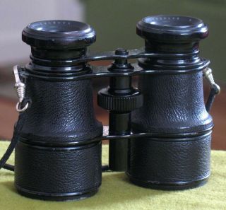 Vintage Emil Busch Binoculars with Case Made in Germany Thomsen Optiker Hamburg 3
