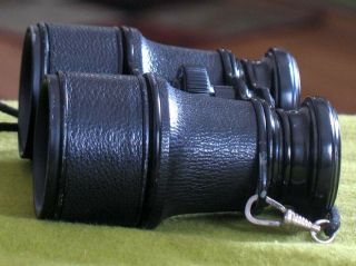Vintage Emil Busch Binoculars with Case Made in Germany Thomsen Optiker Hamburg 6