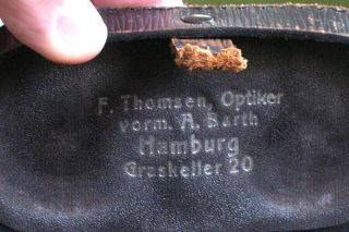 Vintage Emil Busch Binoculars with Case Made in Germany Thomsen Optiker Hamburg 8