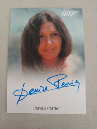 Denise Perrier Auto As Marie In Diamonds Are Forever 007 Autograph