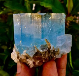 WoW 1234 C.  T Top Class Damage Terminated Blue Color Aquamarine Crystal 2