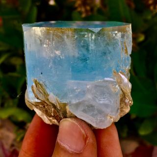 WoW 1234 C.  T Top Class Damage Terminated Blue Color Aquamarine Crystal 5
