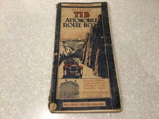 Vintage Automobile Route Book Colorado State Edition 1917