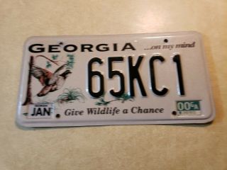 Georgia Wildlife License Plate