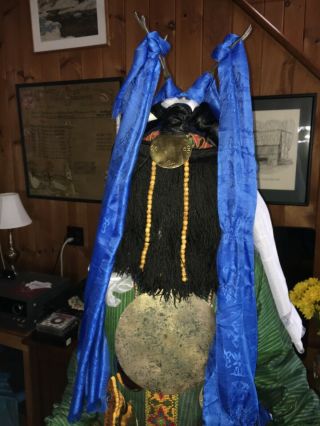 Shaman coat,  toli mirrors,  tiger bells,  horn and regalia. 2