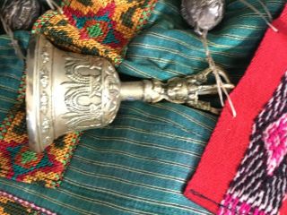 Shaman coat,  toli mirrors,  tiger bells,  horn and regalia. 7