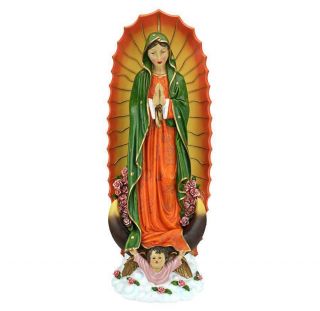 33.  5 " Large: Our Lady Of Guadalupe Blessed Mother Catholic Shrine Mary Statue