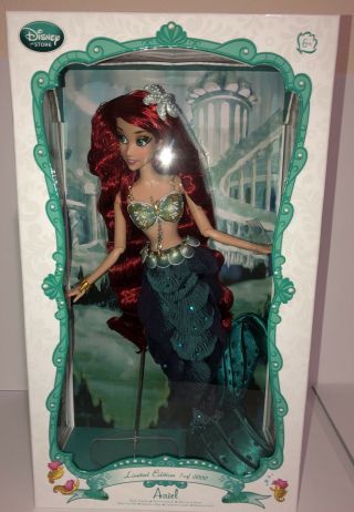 Disney Store Ariel The Little Mermaid 17 " Doll Limited Edition Le Nib