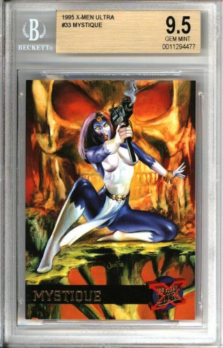 Mystique 1995 X - Men Fleer Ultra - Beckett Bgs 9.  5