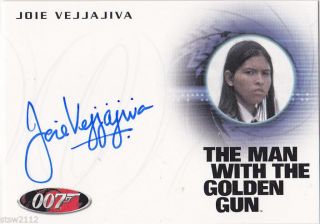 James Bond 50th Anniversary Series 1 A194 Joie Vejjajiva Cha Autograph