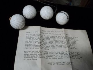 Vintage & Scarce Abbott 4 Golf Ball Finale