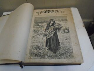 1871 Bound Volume The Graphic Illustrated Weekly Newspaper 3