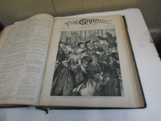 1871 Bound Volume The Graphic Illustrated Weekly Newspaper 5