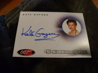 Kate Gayson As Casino Girl James Bond 007 In Motion Autograph Card Auto