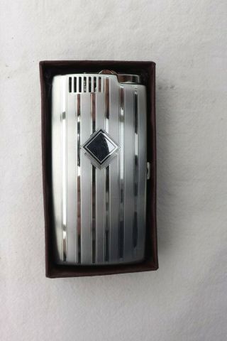 Ronson Pal Lighter And Cigarette Case Art Deco Style 10cm By 5cm (l39)