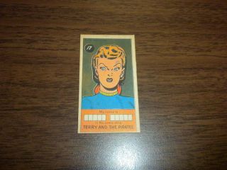 Terry And The Pirates Card 17 Sugar Daddy Comic Strip Character 1949 - 1953? U.  S.