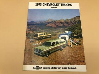 Vintage 1973 Chevrolet Chevy Trucks Suburban 4x4 Brochure Burban Sub Book Flyer