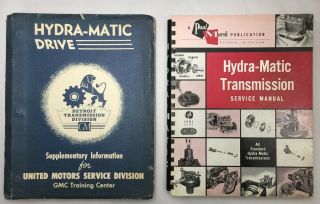Vtg 1950s Hydra - Matic Transmission Manuals Paul Marsh & Gmc Training Center