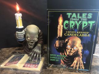 Vintage 1996 Crypt Keeper Candelabra Tales From The Crypt Halloween